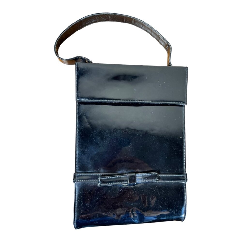 1950s Lennox Patentβ Leather Bag